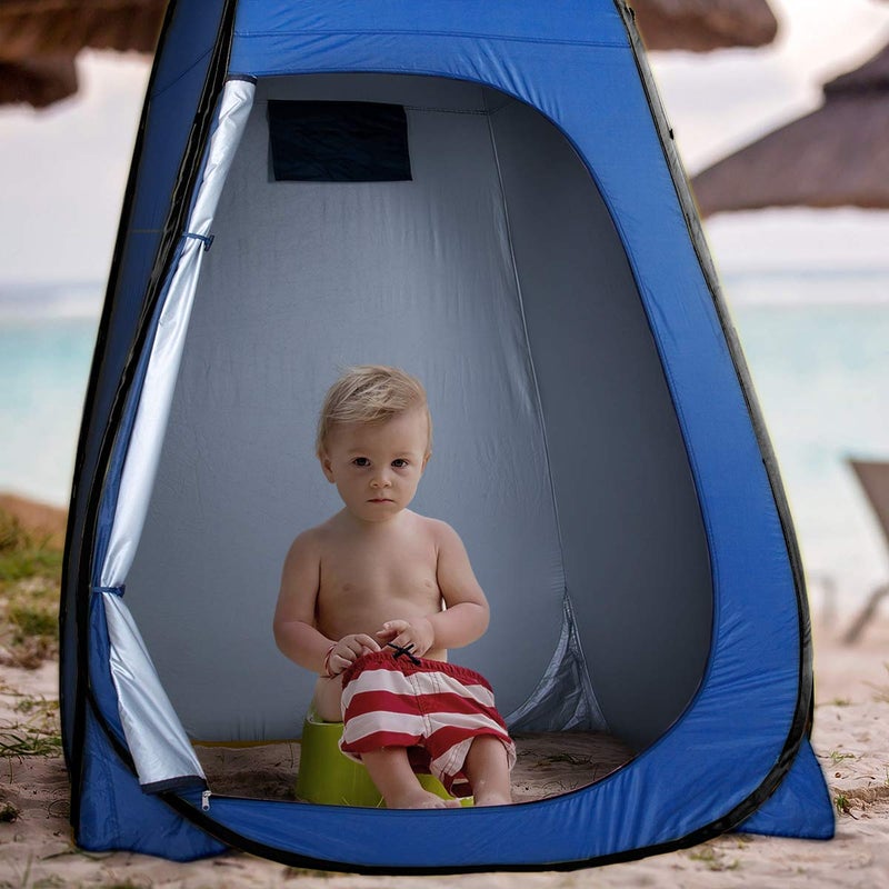 ROPODA Pop Up Tent 83inches x 48inches x 48inches Shower Tent, Upgrade Privacy Tent, Porta-Potty Tent Changing Tent Includes 1 Removable Bottom,8 Stakes,1Removable Rain Cover,1 Carrying Bag - Image 2